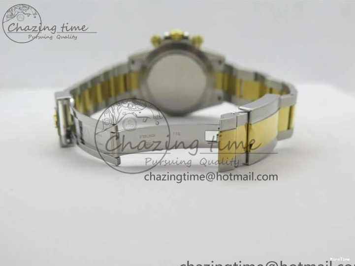 MiroTime 0420 Daytona 116503 SS YG Noob 1:1 Best Edition 904L SS Case and Bracelet White Dial SA4130 V WellDesigned 3176